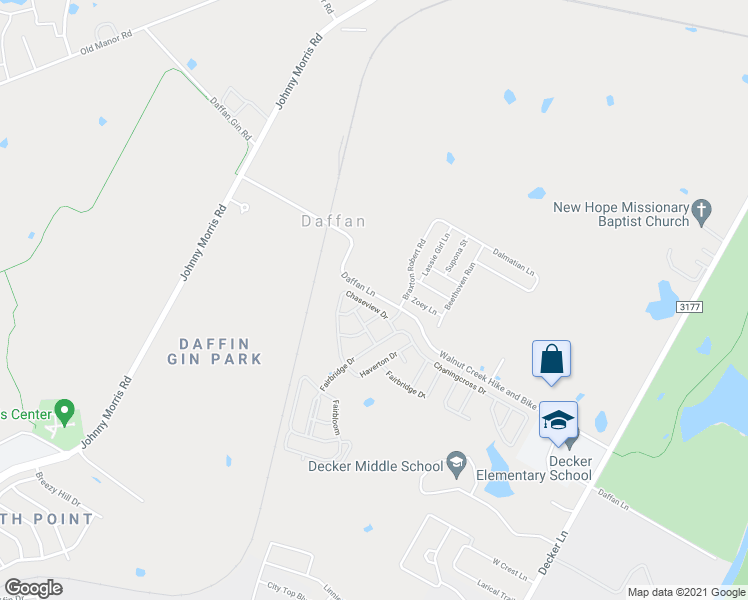 map of restaurants, bars, coffee shops, grocery stores, and more near 7500 Daffan Lane in Austin