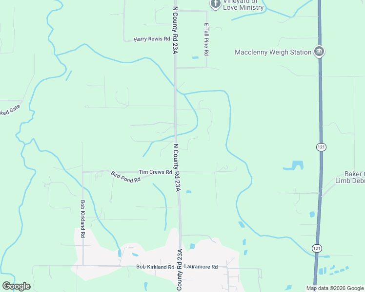 map of restaurants, bars, coffee shops, grocery stores, and more near 13293 North County Road 23A in Macclenny