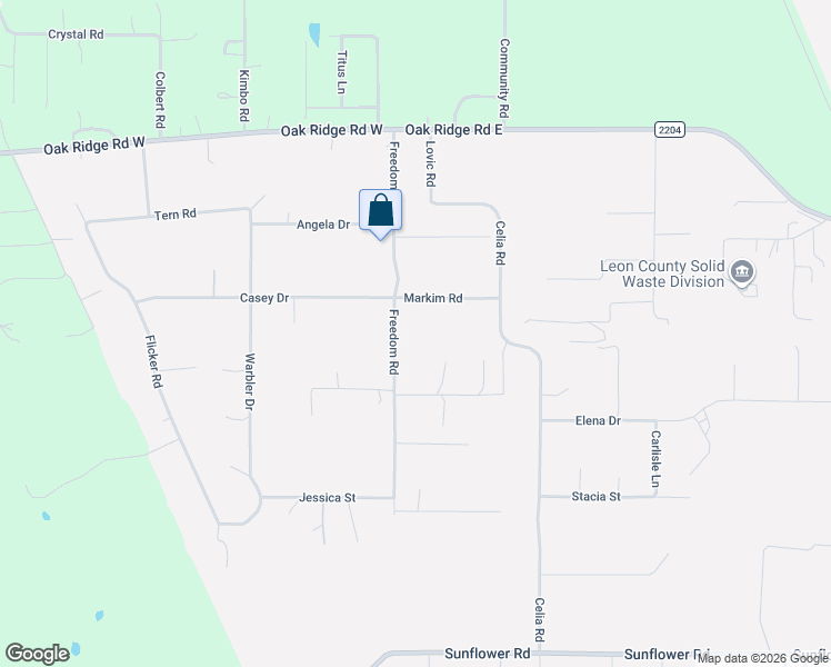 map of restaurants, bars, coffee shops, grocery stores, and more near 677 Markim Road in Tallahassee