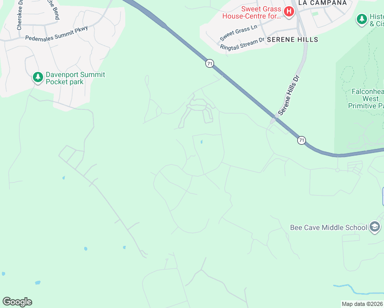 map of restaurants, bars, coffee shops, grocery stores, and more near 16121-17299 Highway 71 in Spicewood