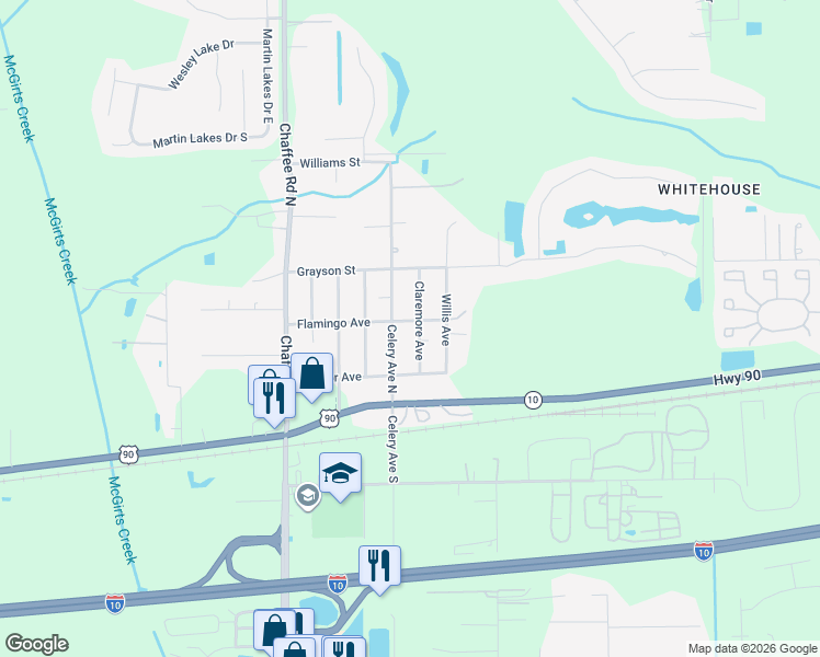 map of restaurants, bars, coffee shops, grocery stores, and more near 149 Claremore Avenue in Jacksonville
