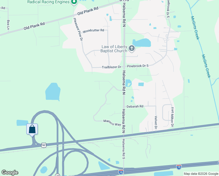 map of restaurants, bars, coffee shops, grocery stores, and more near 338 Marisco Way in Jacksonville