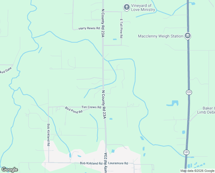 map of restaurants, bars, coffee shops, grocery stores, and more near 13293 North County Road 23A in Macclenny