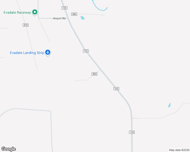 map of restaurants, bars, coffee shops, grocery stores, and more near 207 County Road 885 in Evadale