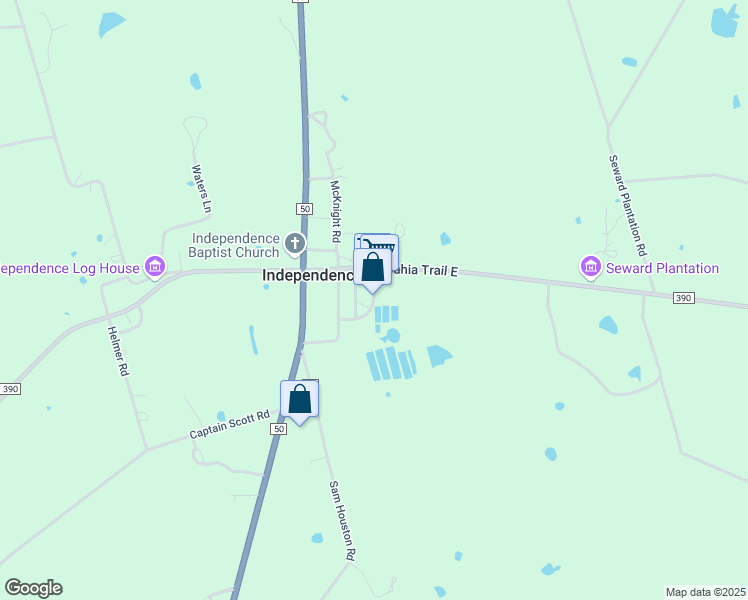 map of restaurants, bars, coffee shops, grocery stores, and more near 9300 Lueckemeyer Road in Brenham