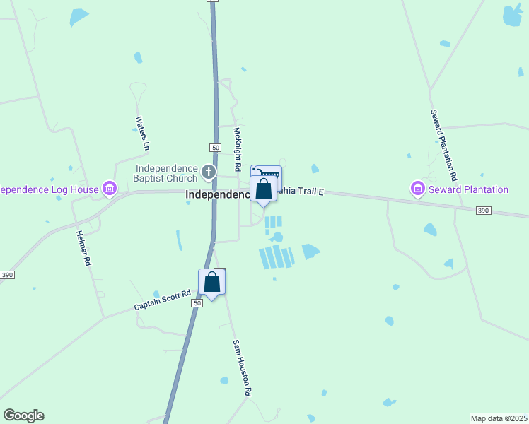 map of restaurants, bars, coffee shops, grocery stores, and more near 9300 Lueckemeyer Road in Brenham