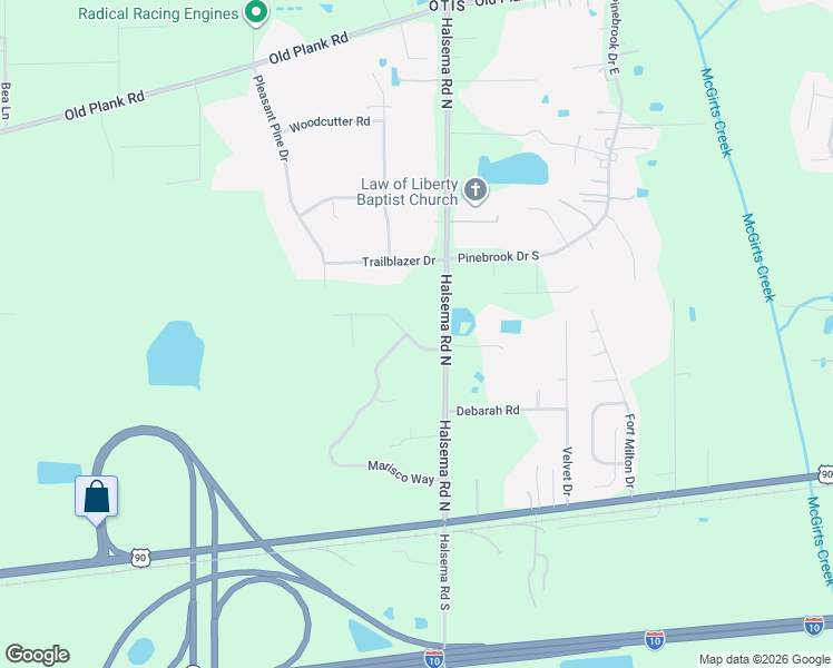 map of restaurants, bars, coffee shops, grocery stores, and more near 12333 Anarania Drive in Jacksonville