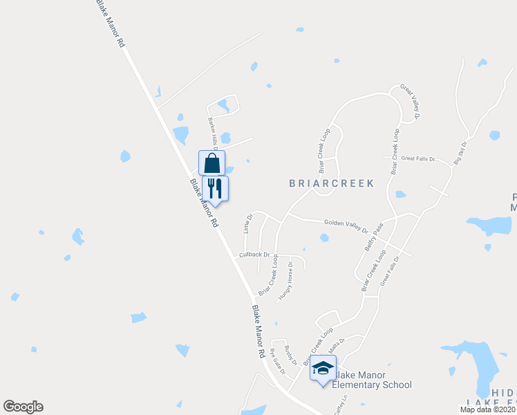 map of restaurants, bars, coffee shops, grocery stores, and more near 12012 Lima Drive in Manor