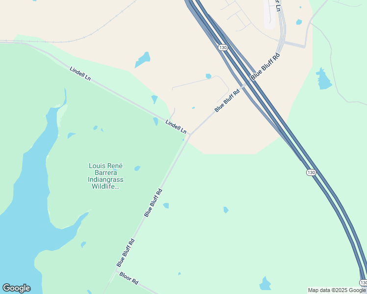 map of restaurants, bars, coffee shops, grocery stores, and more near 9201-10299 Blue Bluff Road in Austin