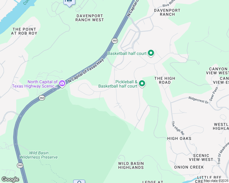 map of restaurants, bars, coffee shops, grocery stores, and more near 1904 Canonero Drive in Austin