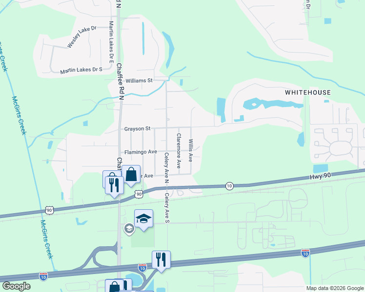 map of restaurants, bars, coffee shops, grocery stores, and more near 149 Claremore Avenue in Jacksonville