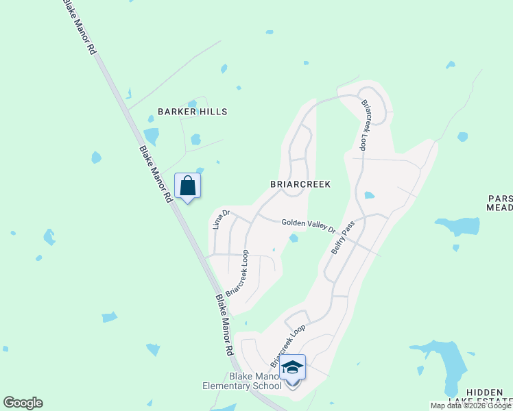 map of restaurants, bars, coffee shops, grocery stores, and more near 11808 Briarcreek Loop in Manor