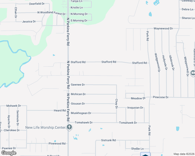 map of restaurants, bars, coffee shops, grocery stores, and more near 1368 Sawnee Drive in Lake Charles