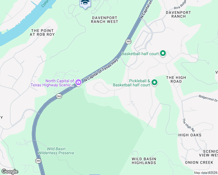 map of restaurants, bars, coffee shops, grocery stores, and more near 6100 Northern Dancer Drive in Austin
