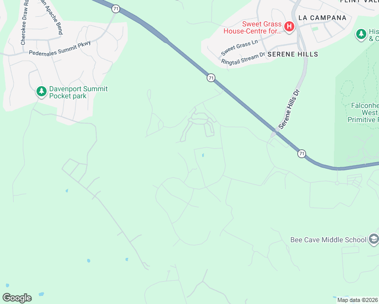 map of restaurants, bars, coffee shops, grocery stores, and more near 5704 Twin Peaks Trace in Austin