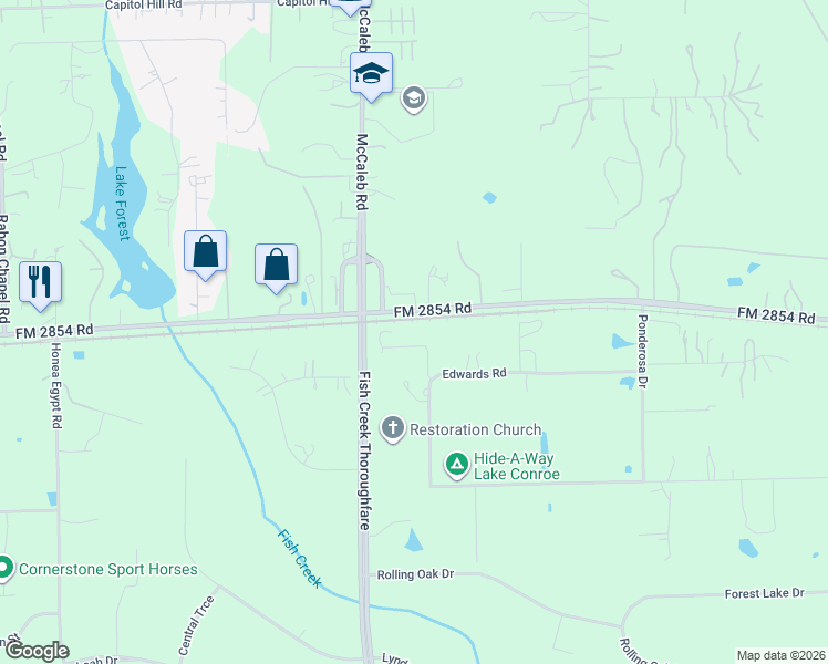 map of restaurants, bars, coffee shops, grocery stores, and more near 9025 Mann Lane in Montgomery