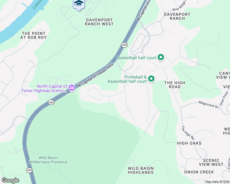 map of restaurants, bars, coffee shops, grocery stores, and more near 5908 Northern Dancer Drive in Austin
