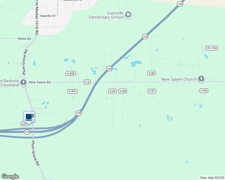 map of restaurants, bars, coffee shops, grocery stores, and more near 762 County Road 318 in Cleveland