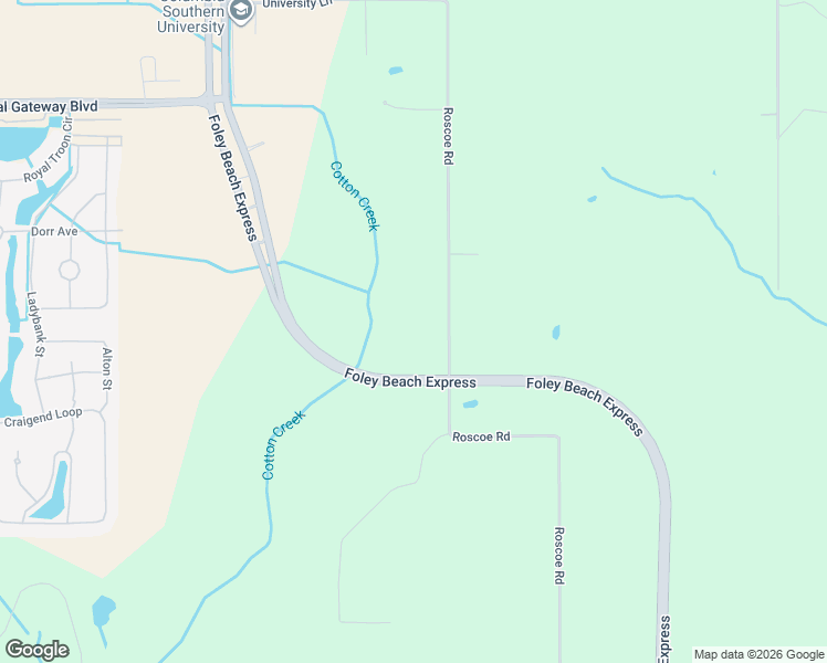 map of restaurants, bars, coffee shops, grocery stores, and more near 6431 Roscoe Road in Gulf Shores