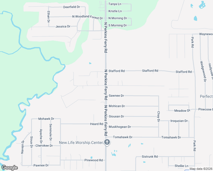 map of restaurants, bars, coffee shops, grocery stores, and more near 1599 E Leichty Rd in Moss Bluff