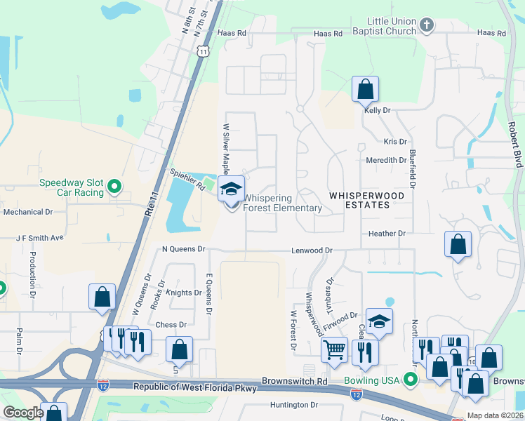map of restaurants, bars, coffee shops, grocery stores, and more near 508 JP Court in Slidell