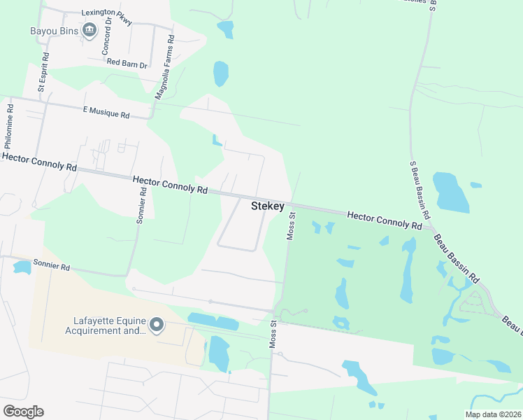 map of restaurants, bars, coffee shops, grocery stores, and more near 329 Bergeron Loop in Carencro