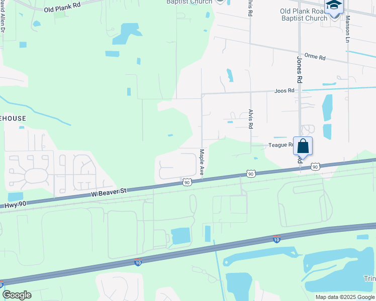 map of restaurants, bars, coffee shops, grocery stores, and more near 9538 Watershed Drive North in Jacksonville