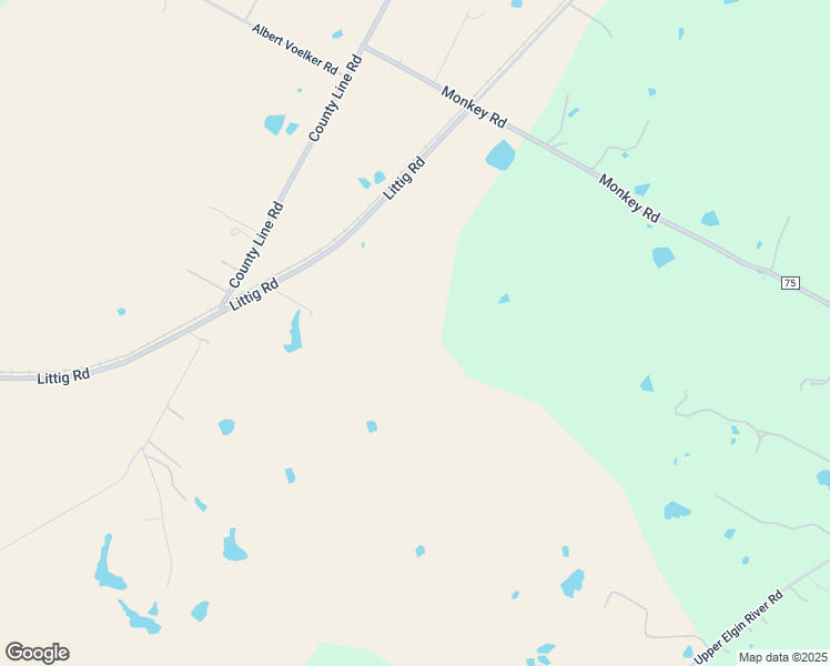 map of restaurants, bars, coffee shops, grocery stores, and more near 19101 Littig Road in Elgin