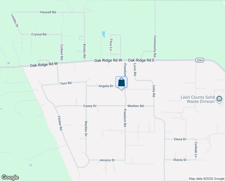 map of restaurants, bars, coffee shops, grocery stores, and more near 865 Angela Drive in Tallahassee