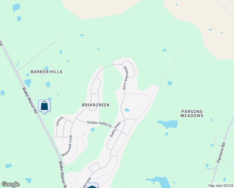 map of restaurants, bars, coffee shops, grocery stores, and more near 18201 Great Falls Drive in Manor