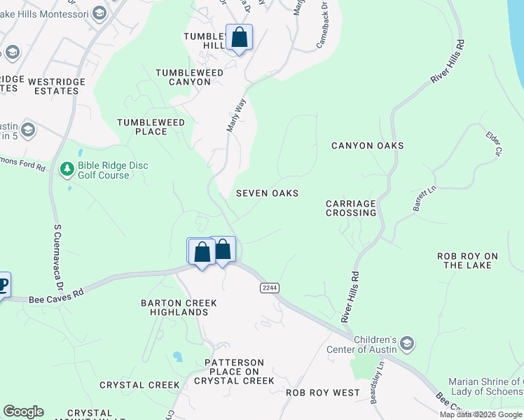 map of restaurants, bars, coffee shops, grocery stores, and more near 117 Brandon Way in Austin