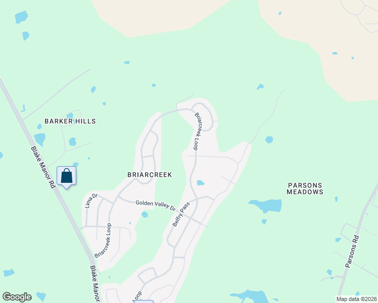 map of restaurants, bars, coffee shops, grocery stores, and more near 18201 Great Falls Drive in Manor