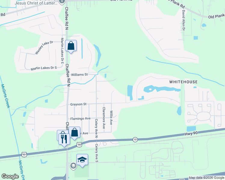 map of restaurants, bars, coffee shops, grocery stores, and more near 350 Center Avenue North in Jacksonville