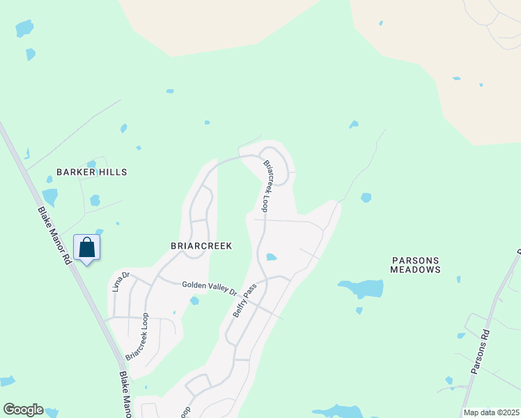 map of restaurants, bars, coffee shops, grocery stores, and more near 13133 Briarcreek Loop in Manor
