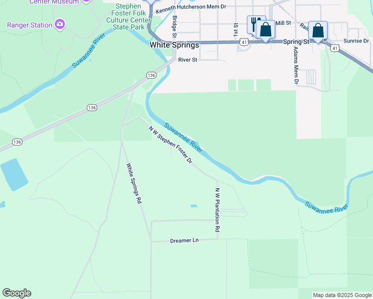 495 North West Stephen Foster Drive, White Springs FL Walk Score