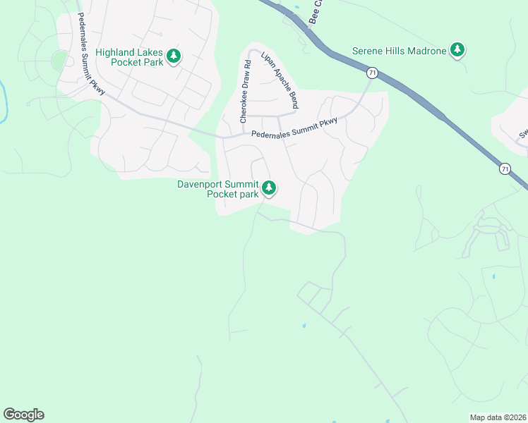 map of restaurants, bars, coffee shops, grocery stores, and more near 6801 Davenport Divide Road in Austin