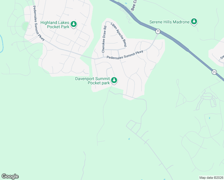 map of restaurants, bars, coffee shops, grocery stores, and more near 6801 Davenport Divide Road in Austin