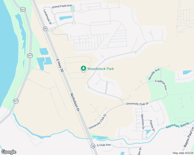 map of restaurants, bars, coffee shops, grocery stores, and more near 15012 Copping Drive in Baton Rouge