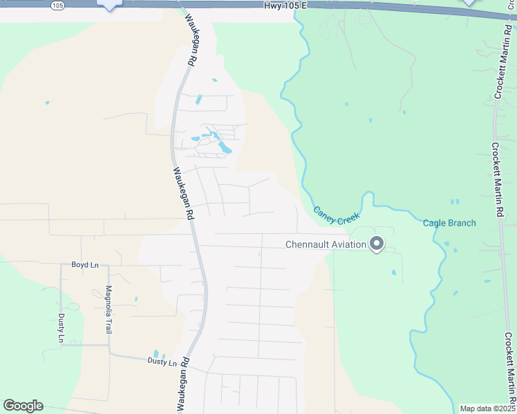 map of restaurants, bars, coffee shops, grocery stores, and more near 13930 Katlin rd in Conroe