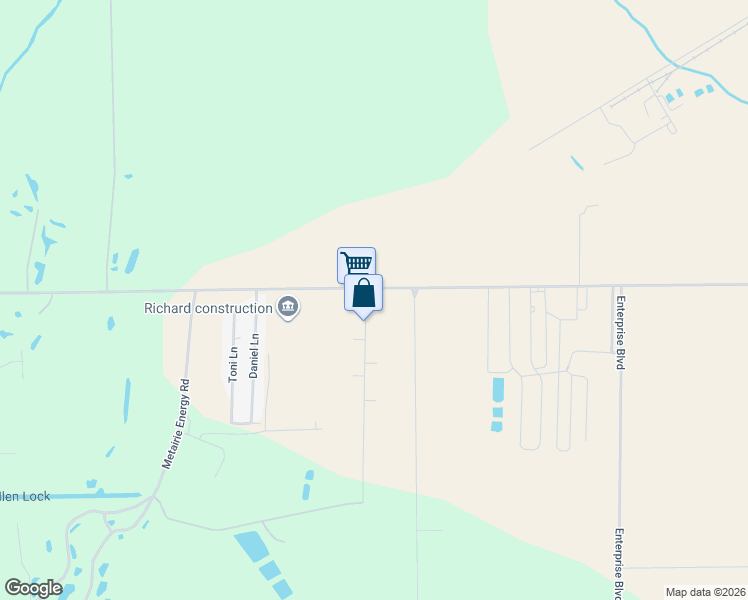 map of restaurants, bars, coffee shops, grocery stores, and more near 20015 Sallie Drive in Plaquemine