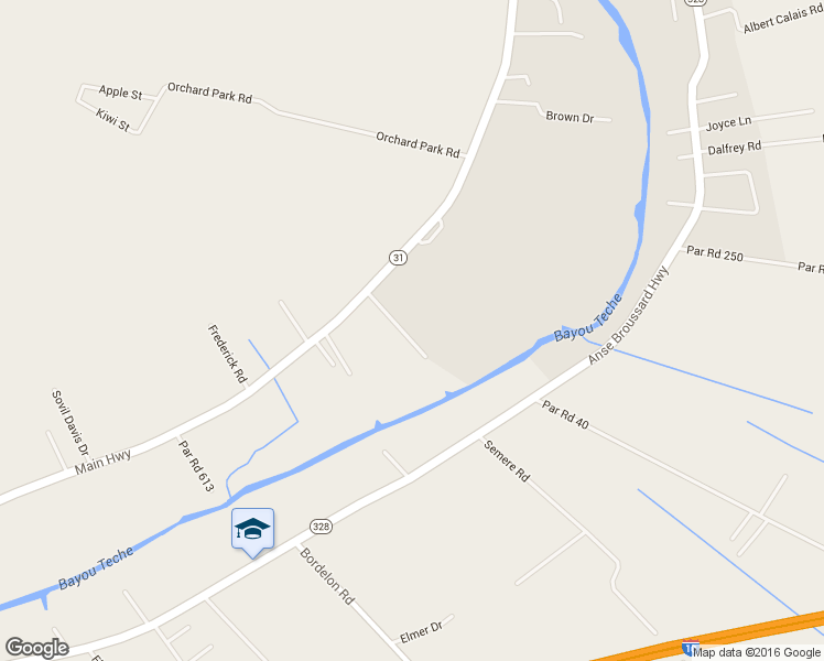 map of restaurants, bars, coffee shops, grocery stores, and more near 2475 Main Highway in Breaux Bridge