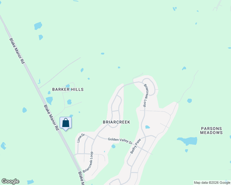 map of restaurants, bars, coffee shops, grocery stores, and more near 12504 Briarcreek Loop in Manor