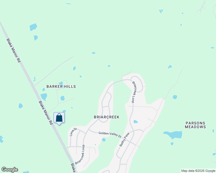 map of restaurants, bars, coffee shops, grocery stores, and more near 12520 Briarcreek Loop in Manor