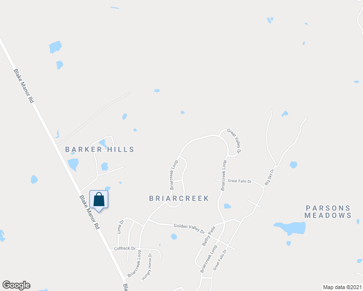 map of restaurants, bars, coffee shops, grocery stores, and more near 12520 Briarcreek Loop in Manor