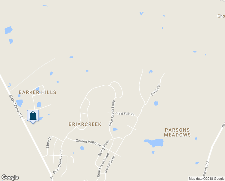 map of restaurants, bars, coffee shops, grocery stores, and more near 12917 Briarcreek Loop in Manor