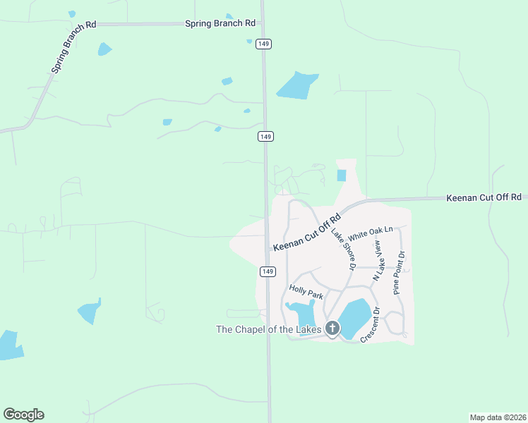 map of restaurants, bars, coffee shops, grocery stores, and more near 9864 Farm to Market 149 in Montgomery