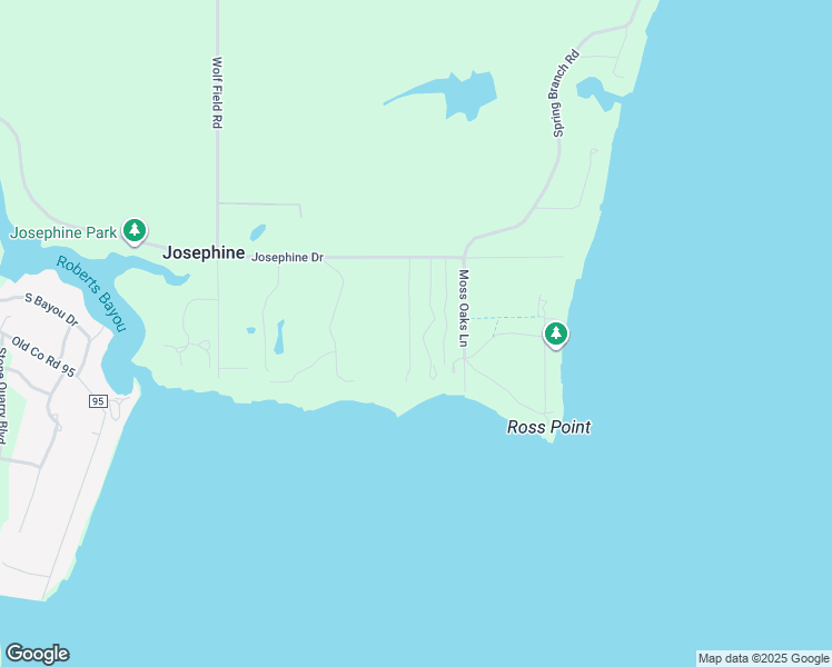 map of restaurants, bars, coffee shops, grocery stores, and more near 29406 Josephine Drive in Elberta