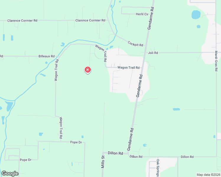 map of restaurants, bars, coffee shops, grocery stores, and more near 103 Spanish Oak Drive in Carencro