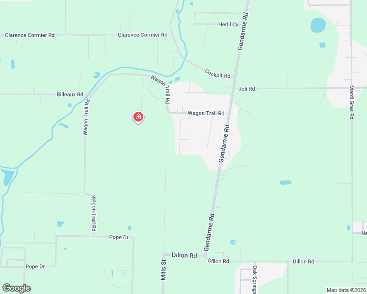 map of restaurants, bars, coffee shops, grocery stores, and more near 103 Spanish Oak Drive in Carencro