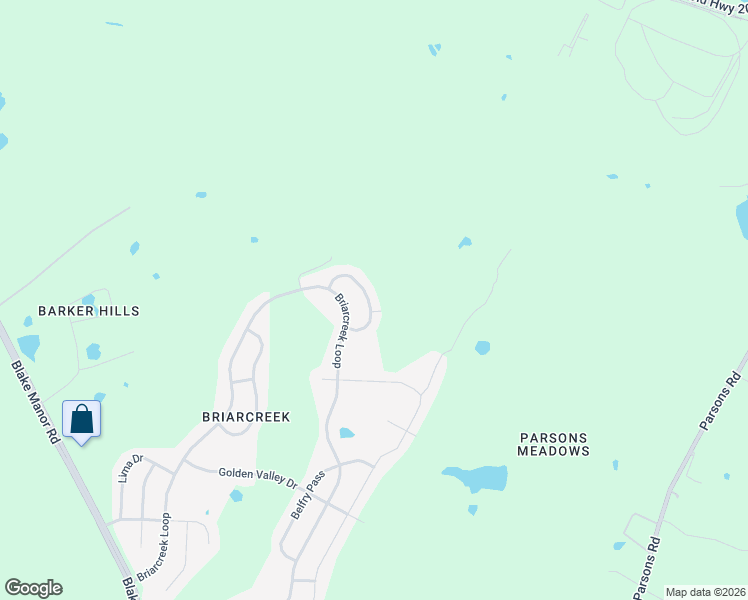 map of restaurants, bars, coffee shops, grocery stores, and more near 18332 Great Valley Drive in Manor